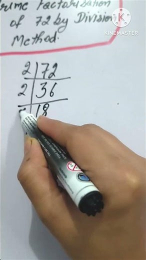 Prime Factorization of 72 🔥 | Division Method in 30 Seconds