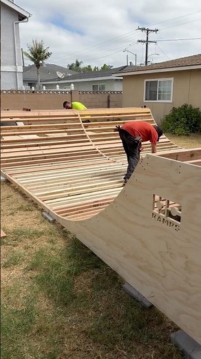 Building a mini ramp step by step 🛠️🛹 #skateboarding #miniramp