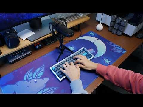 Arctic Fox Clicky Switch Sound Test on TG67 Keyboard