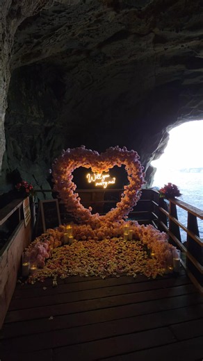 Pink Heart Proposal in San Diego — Exquisite Picnic Surprise