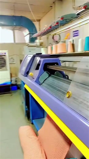#computerized knittnig machine work 🖥️🪡🪡🥋 short video