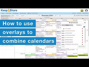How to use overlays to combine calendars