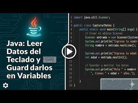 Cómo Leer Datos del Teclado en Java: Clase Scanner ⌨️