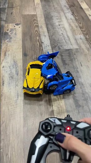 Transforming car electronic digital car with remote kids gift for boys girls transformers fan fun