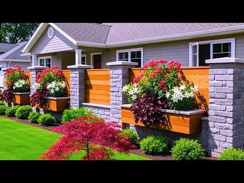 The Ultimate DIY Garden Fence with Built-In Planter Boxes That Boosts Curb Appeal!