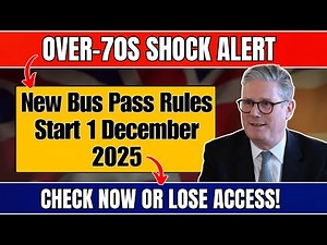 Over-70s Update: New Bus Pass Rules Start 1 December 2025 — What You Must Know