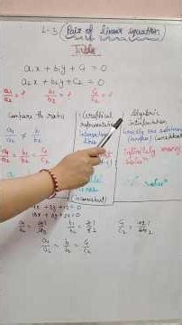 pair of linear equation table#class