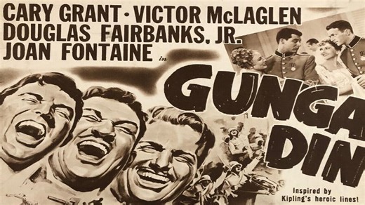 Gunga Din 1939-Cary Grant, Douglas Fairbanks Jr, Victor McLaglen, Sam Jaffe, Joan Fontaine