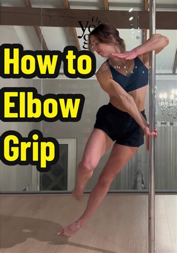 Happy New Year!! Kicking off 2026 with a fun little tutorial on the elbow pit grip hold. This pole dance move can give students trouble, but a lot of cool moves come from it! Outfit from @ATHLETA and @Buffbunny Collection 💙🖤 #poletok #poledance #polefit #spinpole #poletutorial