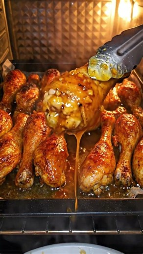 Oven Baked Honey Garlic Chicken Drumsticks