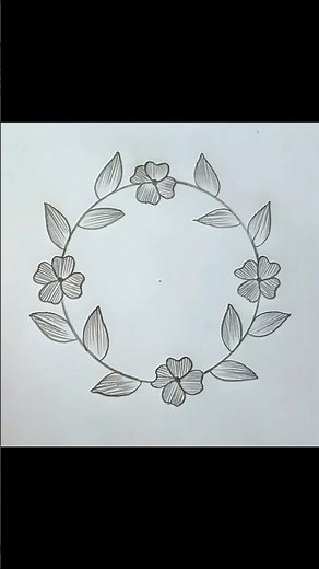 How to draw a flower design | Step by step flower design drawing | art video | Flower drawing |