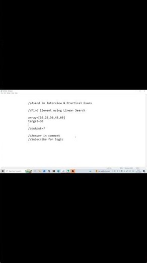 Linear Search in Array in Javascript | Important Question in practical and Interview 🔥
