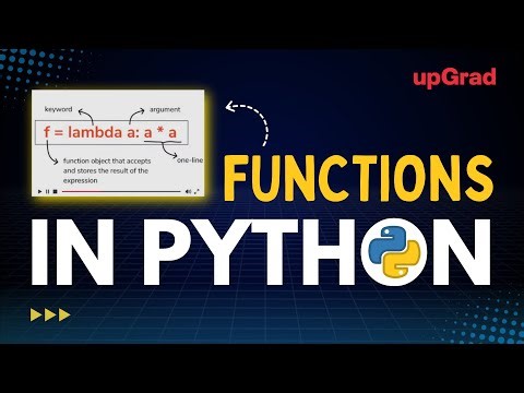 Functions in Python | Python Functions | Functions Python Tutorial | Upgrad