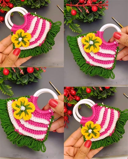 139K views · 1K reactions | Cute bag from plastic ring (PART 1 | Amigurumi lovers | Facebook