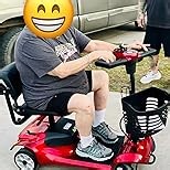 4-Wheel Mobility Scooter with Suspension&Phone Holder,Mobility Scooters for Seniors/Adults with Detachable Battery,330LBS Capacity Electric Wheelchair,Front&Rear Basket