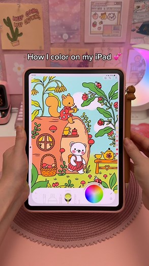How I color on my iPad 💕 Using Lake Coloring app, available on iOS 🎨 Get 25% off the yearly subscription using my promo code HAPPYDOWNLOADS25 ✨ 🏷️ #ipad #colorwithme #ipaddrawing #applepencil #ipadapps #asmr #ipadart #coloringapp #coloring #ipadasmr #lakecoloring | HappyDownloads