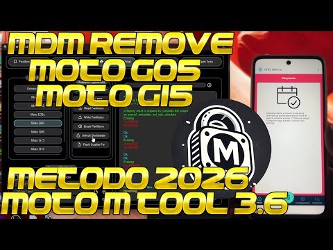 Remover MDM Moto G15/G05 Con Rom Parchada En Ultimo Parche De Seguridad Usando Moto-M Tool 3.6