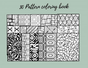 Adult Coloring Pages Relaxing Printable Designs Abstract & Geometric Coloring Stress Relief Activity Digital Instant Personal Wall Art - Etsy