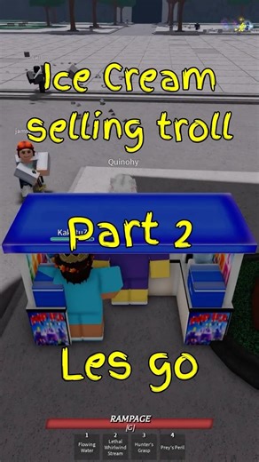 Ice Cream lair troll part 2 :D #roblox #battlegrounds #tsbg #tsb #strongestbattlegrounds #trolling
