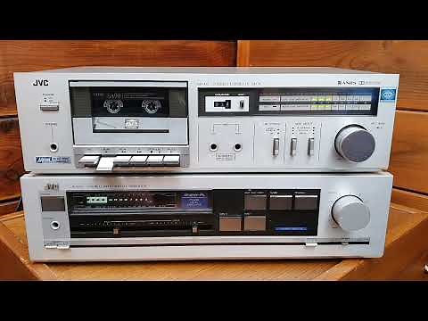 JVC KD-D2 Cassette Deck & JVC A-X30 Amplifier from 1980s