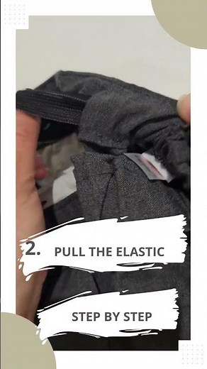 How to adjust the waistband of school trousers