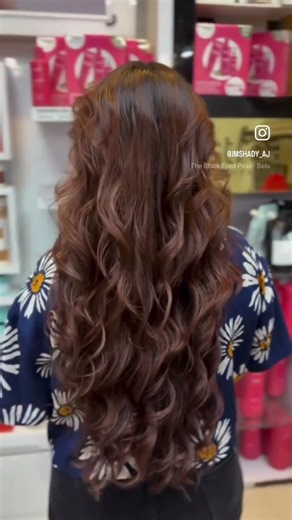 Caramel Brown With Mahogany Reflection Balayage Hair Colour #brownhaircolor #hairsmoothening #hair