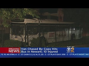 Van Hits NJ TRANSIT Bus