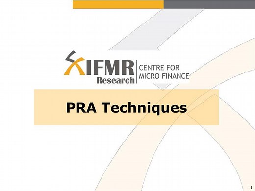 PRA Techniques - SlideServe