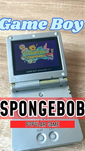 Retro Gaming on Game Boy Advance SP | SpongeBob SquarePants Review
