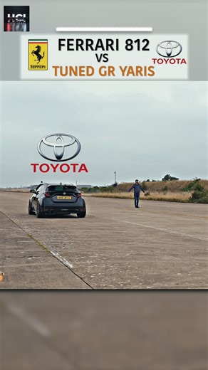 Hyper Cars Insider on Instagram: "V12 Italian Soul vs. Tuned 3-Cylinder Fury! 🇮🇹🇯🇵 The Ferrari 812 Superfast brings 800HP, but this GR Yaris has been tuned to a massive 630HP with AWD launch. Can the "Pocket Rocket" actually take down the Prancing Horse? The result at the end is insane. 🤯🏁 Stats: 🐎 Ferrari 812: 800HP | 6.5L V12 🚀 GR Yaris (Tuned): 630HP | 1.6L 3-Cyl Your favorite? #ferrari812superfast #gryaris #usadragondance #usacars #carlifestyleusa"