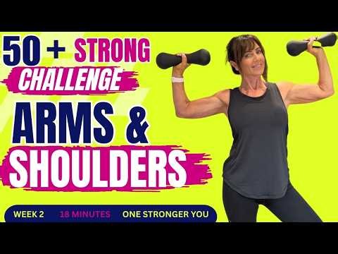 💪18 MIN ARM WORKOUT FOR WOMEN OVER 50 | Dumbbell Strength Workout | 50+ STRONG