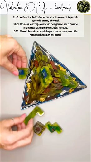 DIY Epoxy PyramidStep 3 / DIY Эпоксидная Пирамида - Шаг 3 / Pirámide de Epoxi DIY - Paso 3 #gift