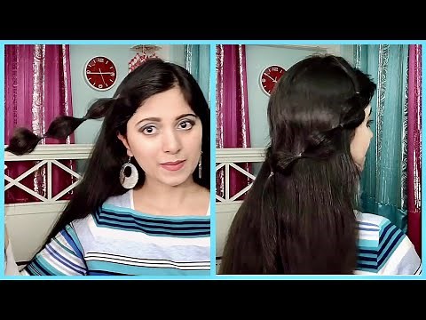 Easy HALF UP Bubble Braid | Half Up Half Down Hair Tutorial