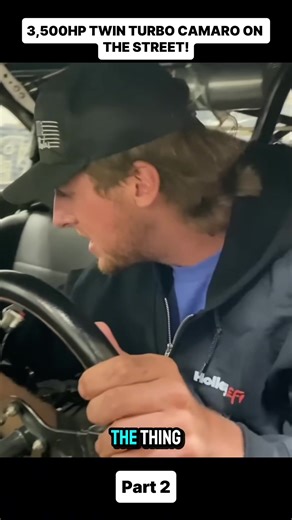 Driving the 3,500HP beast that started my career! Tom Bailey’s legendary 6-second Camaro. 94mm twin turbos, big block Chevy, and it still drives like a dream on the street. #cleetusmcfarland #tombailey #camaro #twinturbo #dragracing