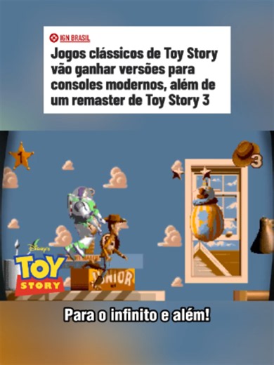 ALERTA NOSTALGIA 🚨 Os jogos clássicos de Toy Story vão ser relançados para os consoles atuais! Além disso, foi anunciado um remaster de Toy Story 3 🤩 A data prevista é de 15 de outubro de 2026. Vão jogar? #nostalgia #games #toystory