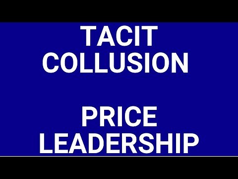 Tacit collusion, price leadership and the payoff matrix