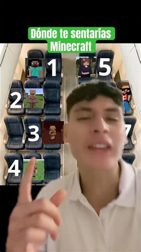 Dónde te sentarías con los personajes de Minecraft? #minecraft #humor