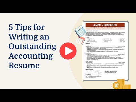 5 Tips for Writing an Outstanding Accounting Resume