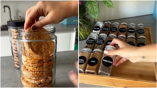 Kitchen storage and pantry organization ASMR