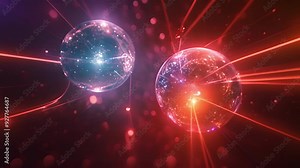 A duo of gauge bosons manipulating the invisible strings that hold the universe together.