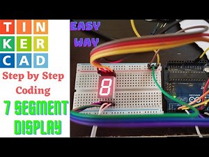 7 segment display with Arduino | interfacing seven segment display with Arduino in tinkercad |