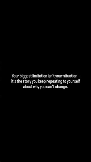 Your Biggest Limitation Isn't Your Situation #Mindset #Discipline #Growth