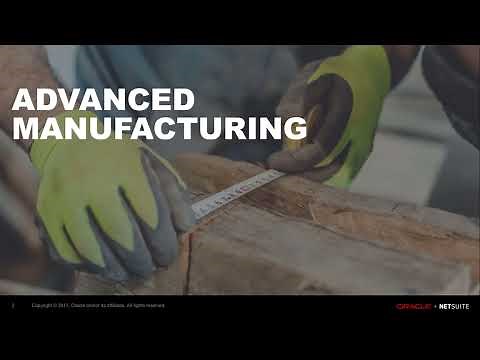 NetSuite SuiteSuccess: Advanced Manufacturing