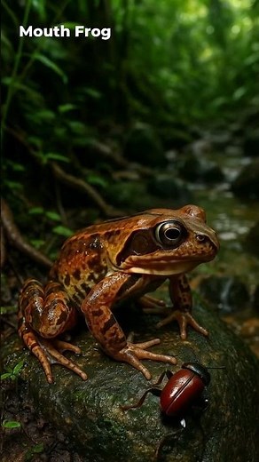 Frog Eat Beetle! #frog