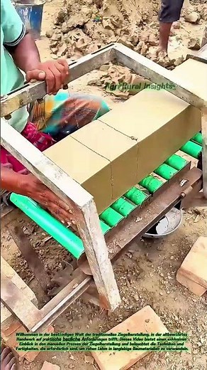 Traditionelle Ziegelherstellung: Die Kunst der handwerklichen Ziegelproduktion