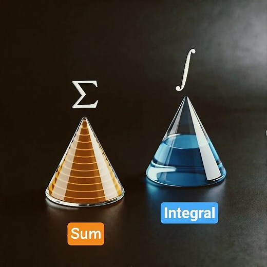 Summation vs. Integral explained perfectly in 10 seconds! ⏳🤯 #summation #integration