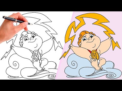 How To Draw BABY HERCULES FROM HERCULES THE MOVIE | SUPER EASY DISNEY DRAWING