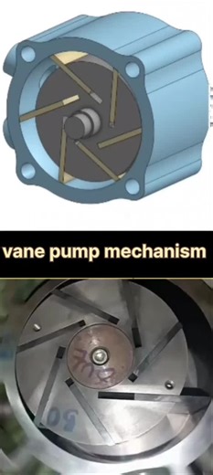 vane pump mechanism #cad #3d