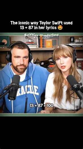 The iconic way Taylor Swift used 13 + 87 in her lyrics 🤯 | #taylorswift #shorts