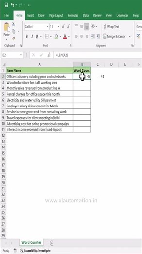 Don’t Count Words Manually, Do This Like a Pro #excel #excelforbeginners #exceltips #office